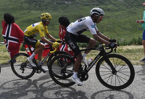 Julian Alaphilippe y Egan Bernal