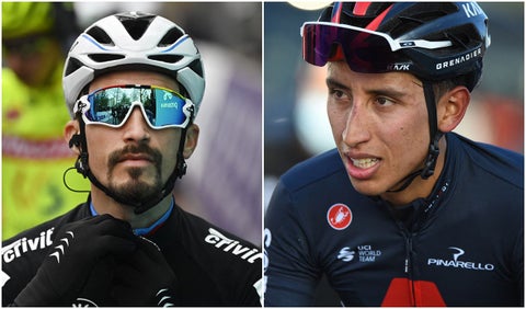 Alaphilippe y Egan Bernal