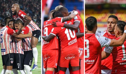 Junior, América y Santa Fe, Liga Betplay