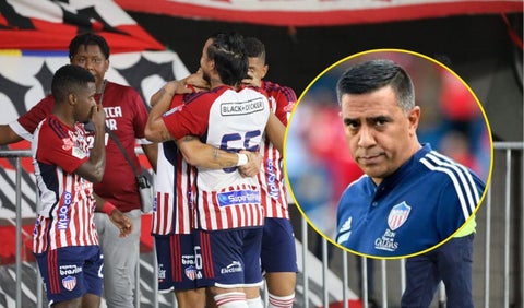 Junior con César Farías