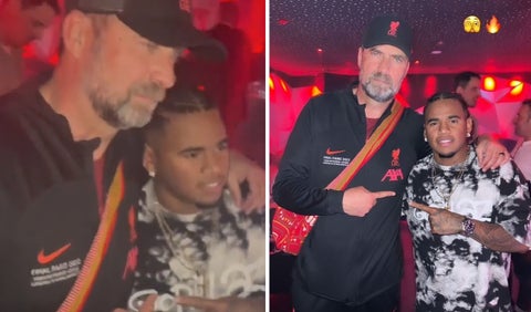 Jurgen Klopp y el hermano de Luis Díaz