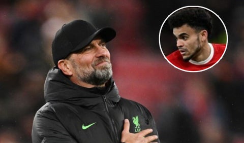 Jürgen Klopp y Luis Díaz, Liverpool