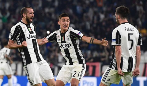 Juventus Dybala Chiellini Pjanic