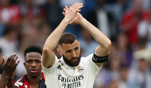 Karim Benzema en su último partido con el Real Madrid