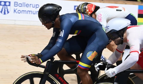 Kevin Quintero, ciclista colombiano en el Mundial de Ciclismo de Pista