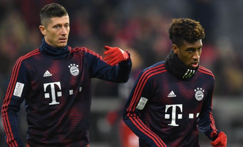 Robert Lewandowski y Kingsley Coman