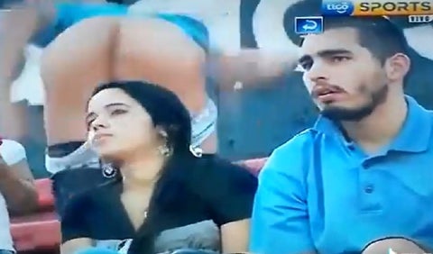 Kiss cam en el fútbol paraguayo