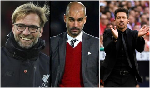 Klopp, Guardiola y Simeone