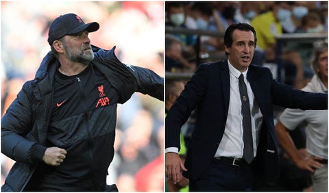 Jurgen Klopp y Unai Emery