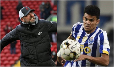 Jurgen Klopp y Luis Díaz