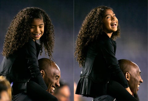 Kobe Bryant y Gianna en 2014