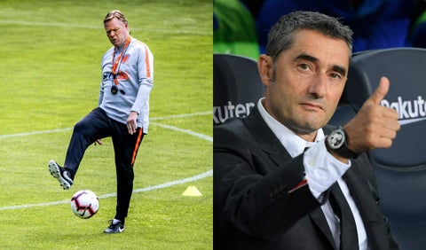 Ronald Koeman y Ernesto Valverde