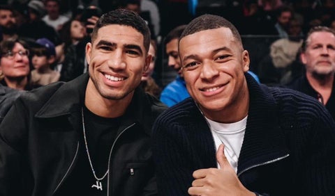 Kylian Mbappé y Achraf Hakimi