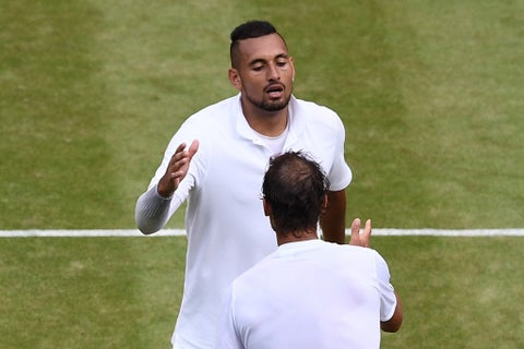 Nick Kyrgios y Rafael Nadal - Wimbledon 2019