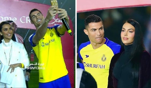 La reacción de Georgina al ver a Cristiano en risas con otra mujer