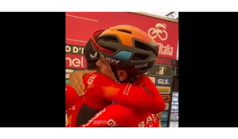 Santiago Buitrago y Mikel Landa