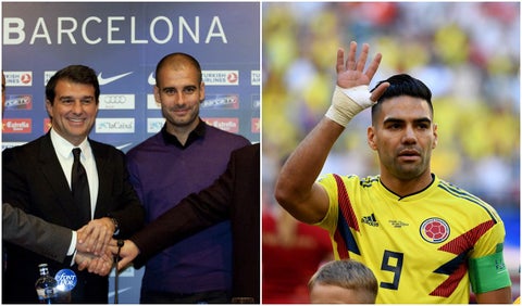 Joan Laporta y Josep Guardiola - Falcao García