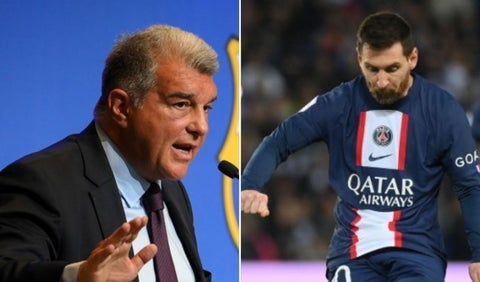 Laporta y Messi, Barcelona