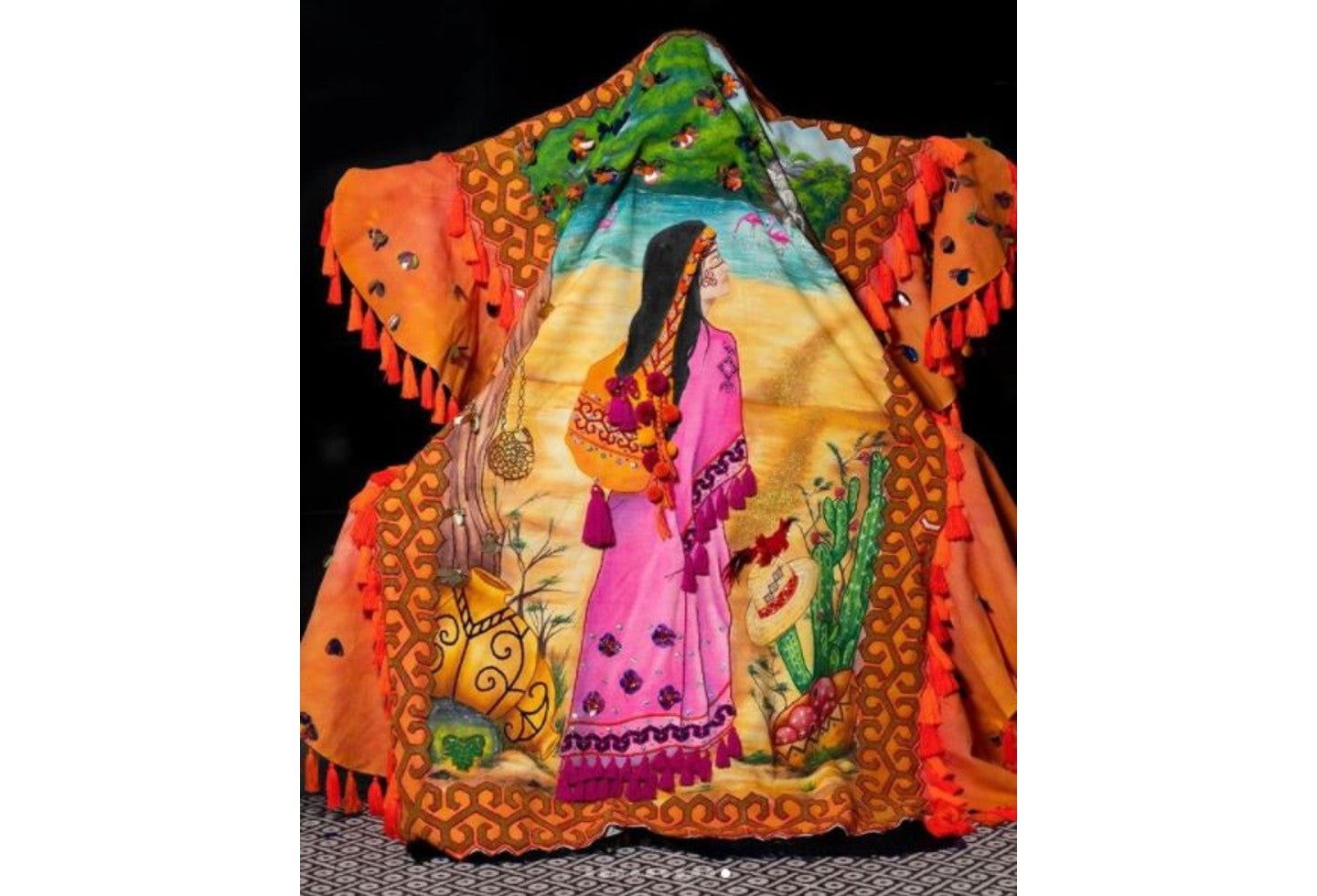 Parte trasera del traje típico de Laura Olascuaga en Miss Universo