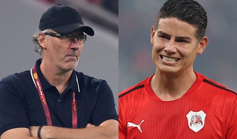Laurent Blanc, técnico de James Rodríguez en Al Rayyan