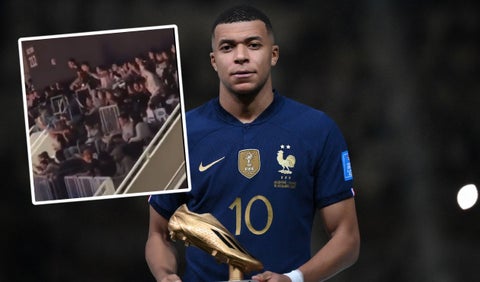 Le cantan a Mbappé la canción Muchachos