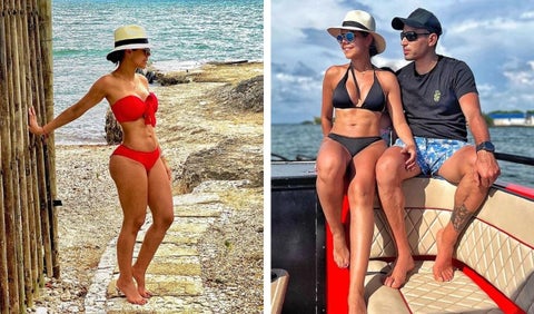 Leandro Castellanos y su esposa; Jessica Cifuentes