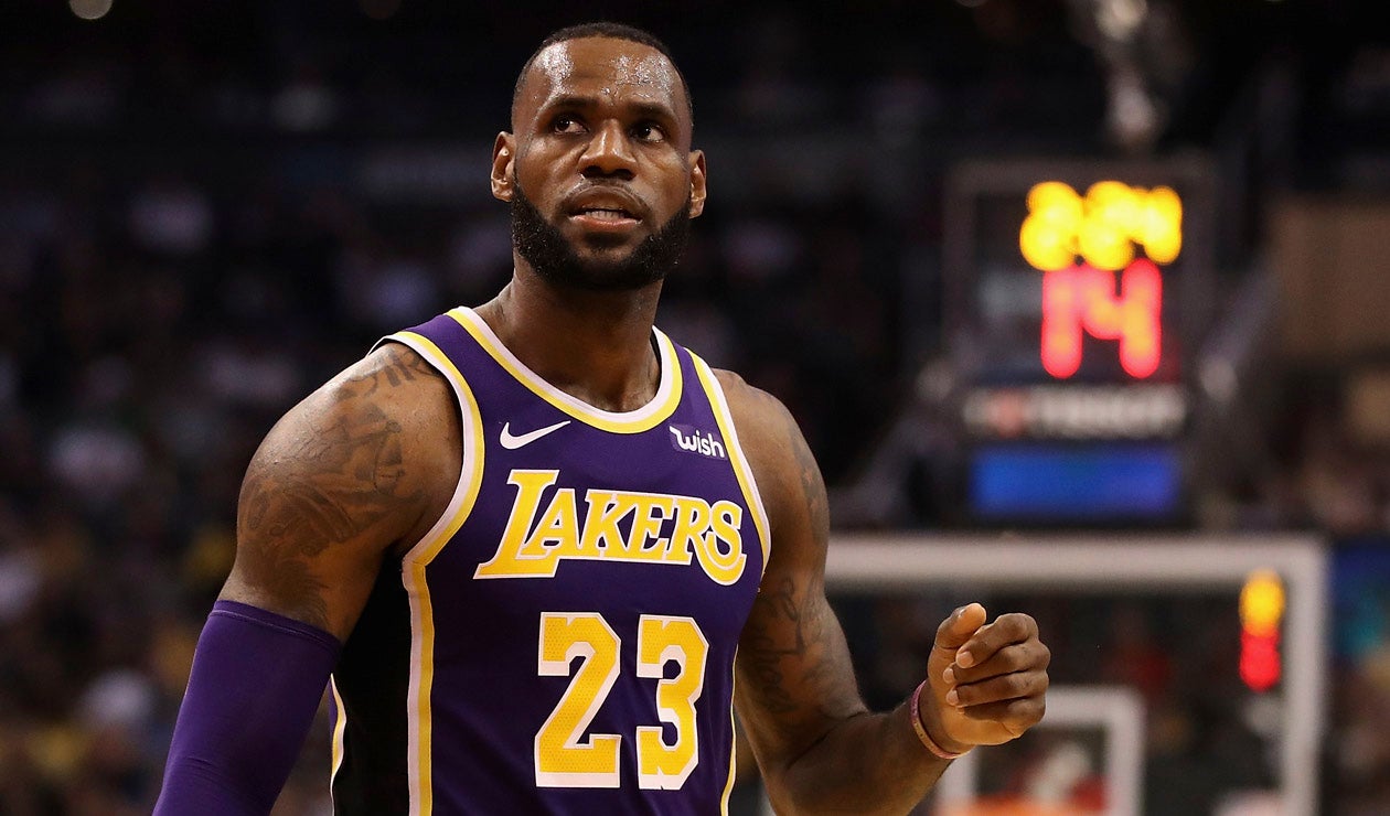 LeBron James, jugador de Los Lakers