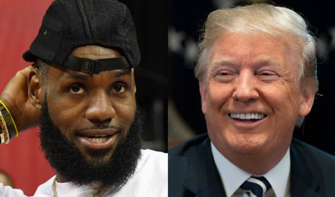 LeBron James y Donald Trump
