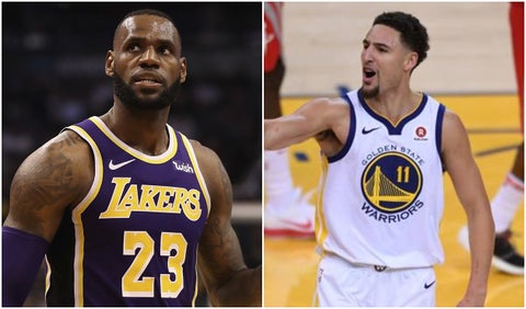 LeBron James y Klay Thompson