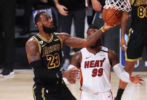 LeBron James, jugador de L.A. Lakers