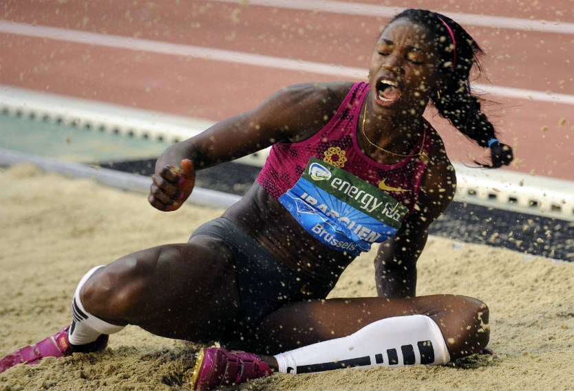 Caterine Ibargüen ganó la Liga de Diamante en 2014