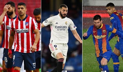 Liga española 2021, Real Madrid, Atlético de Madrid, Barcelona