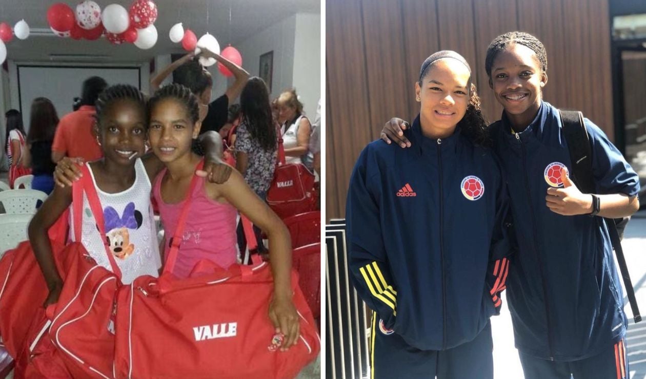 Linda Caicedo y GIsela Robledo