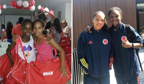 Linda Caicedo y GIsela Robledo