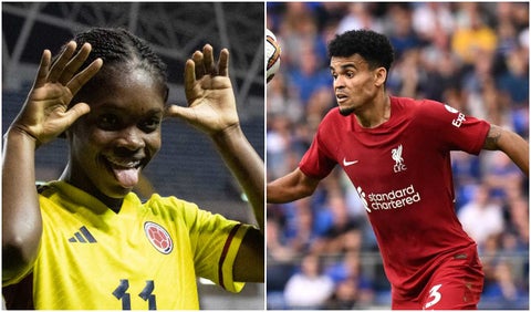 Linda Caicedo y Luis Díaz