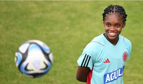 Linda Caicedo con la selección Colombia preparando el Mundial Femenino 2023