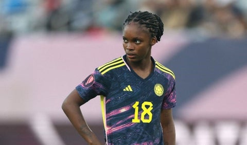 Linda Caicedo con la selección Colombia en la Copa Oro