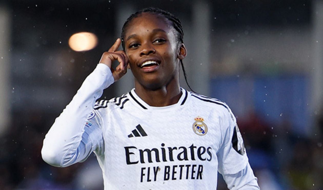 Linda Caicedo con el Real Madrid