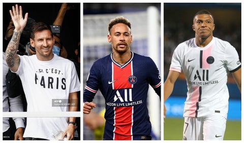 Lionel Messi, Neymar y Mbappé