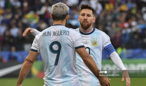 Lionel Messi Sergio Kun Aguero