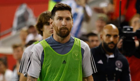 Lionel Messi suplente en el Inter Miami