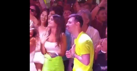 Lionel Messi y Antonela