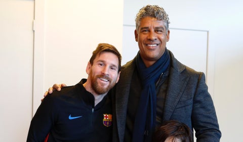 Lionel Messi y Frank Rijkaard
