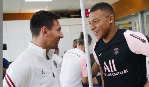 Lionel Messi y Mbappé