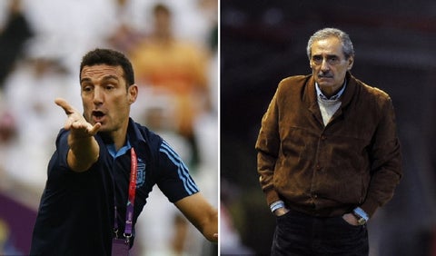 Lionel Scaloni y Ángel Cappa