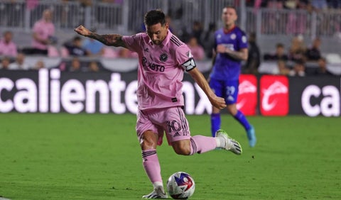 Lionel Messi en su debut con Inter Miami