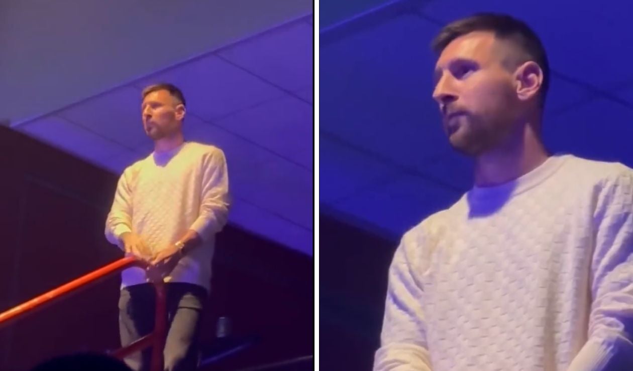 Lionel Messi en concierto de Maluma