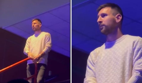 Lionel Messi en concierto de Maluma
