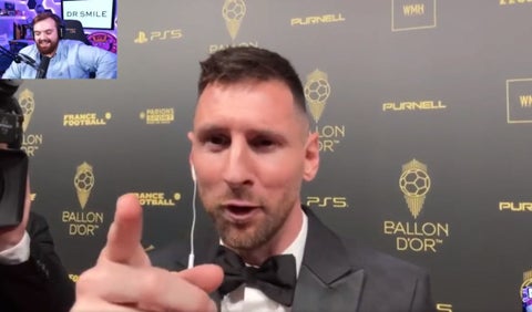 Lionel Messi se peleó con Ibai Llanos en el Balón de Oro