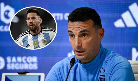 Lionel Scaloni y Lionel Messi